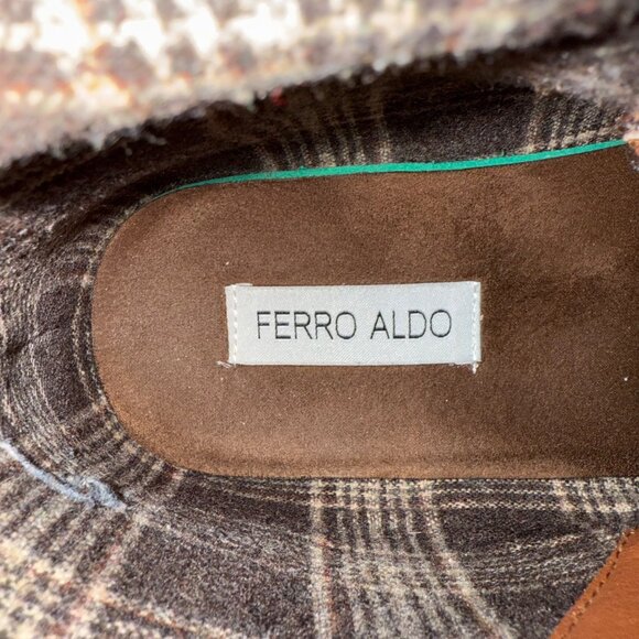 Ferro Aldo Mens Birt Chukka Boots Size 9.5 Brown & Blue Leather - Picture 5 of 7